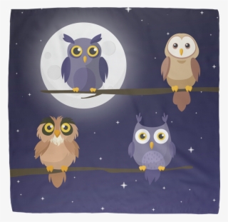 Cute Owls Sublimation Bandana