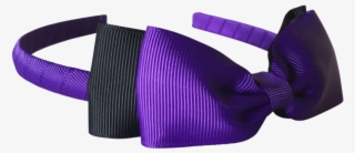Purple & Black Hair Accessories - Silk