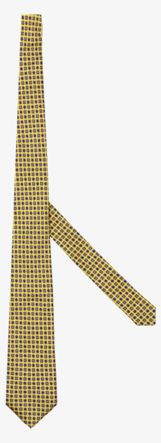 Corbata Italiana Cuadro Y Flores En Seda Natural - Pattern