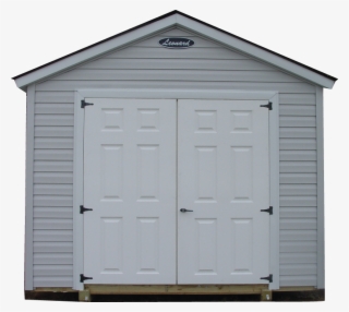 Cottage Style Shed With Vinyl Siding And Double Six - Shed Double Doors