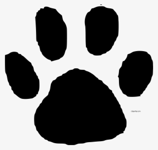 Animal Footprint Clip Art Clipart Black Color Png - Animal Footprint Clipart