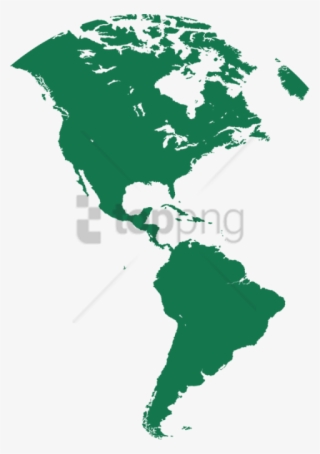 Free Png North And South America Silhouette Png Image - Map South And North America Png