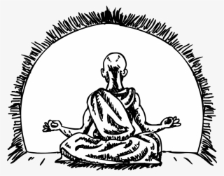 Jpg Black And White Turbonomic Supports All Major Hypervisors - Meditating Monk Illustration