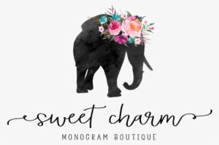 Sweet Charm Monograms - Indian Elephant