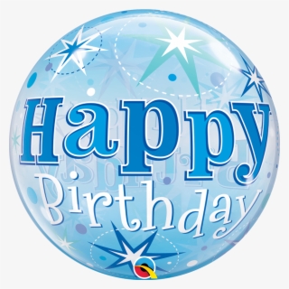 Lightbox - Transparent Blue Birthday Balloon
