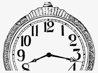 Watch Clipart Vintage Clock - Pocket Watch Drawing