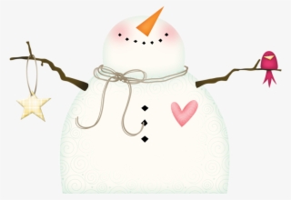 Nieve, Navidad, Arcilla De Navidad, Tiempo De Navidad, - Snowman With Hearts Clipart