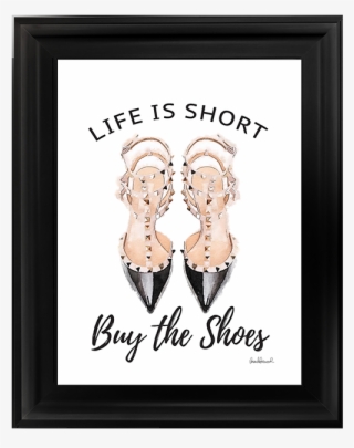 The Luxury Buy The Shoes Liquid Art - Picture Frame
