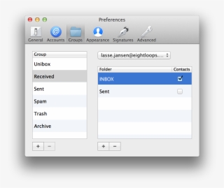 Configuring Groups - Email