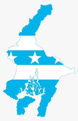 flag map of guayas - bandera provincia del guayas