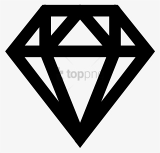 Free Png Brilliant Black Diamond- Diamond Icon Font - Diamond Icon Font Awesome