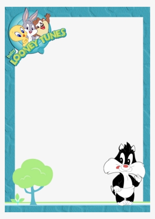 Frames Png - Looney Tunes - Baby Looney Tunes Blank Invitations