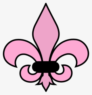 Pink Flower Clipart Girly Flower - Mardi Gra Clip Art Black And White