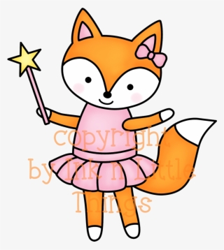 Girl Fox Clipart