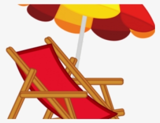 Umbrella Clipart Transparent Background - Simple Beach Chair Clipart