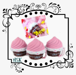 Birthday Scented Cupcake Squishy - Squishy Mini Bun Kibru