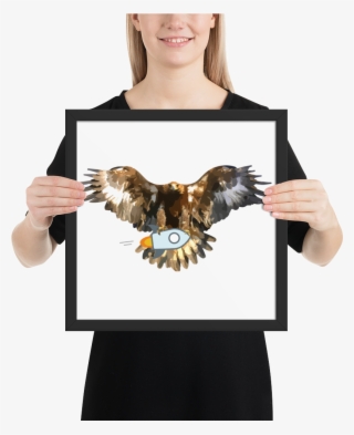 Framed Stellar Bald Eagle Poster - Poster