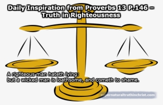 Daily Inspiration From Proverbs 13 P - Balance Scale