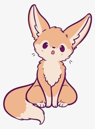 Fennecfox Sticker - Chibi Fennec Fox Drawing