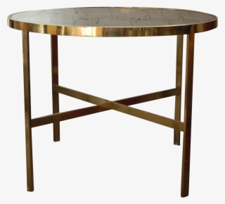 Vintage Aged Brass Dining Cafe Table On Chairish - Coffee Table