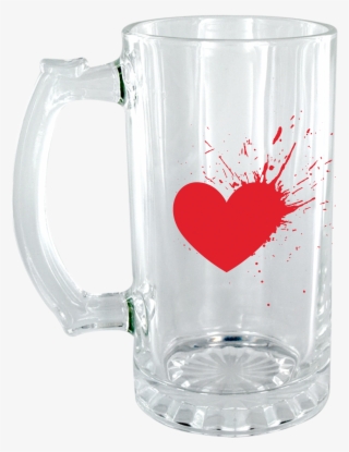 Poker Heart Icon Splash Diwali Beer Mug - Beer Glassware