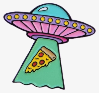 #ftealiens #pizza #alien #ufo #brightcolors #aliens - Aliens Abducting Pizza