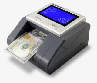 Accubanker D585 Counterfeit Detector With Bill Rotated - Counterfeit Money