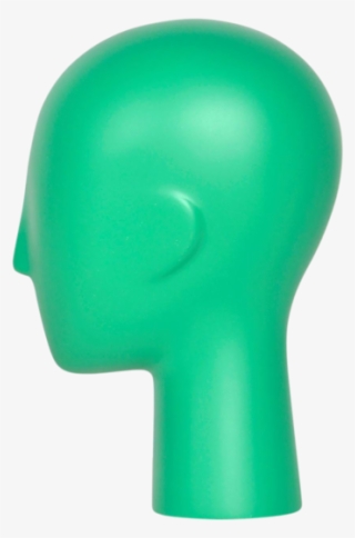 Abstract Female Head Form Jade Green