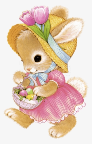 Free Png Download Cute Easter Bunny Girlpicture Png - Cute Easter Bunny Clipart