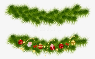 Free Png Transparent Christmas Pine Garlands Png - Christmas Tree Garland Clipart