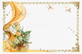 Free Png Best Stock Photos Transparent Gold Frame With - Invitation Card Designs Templates