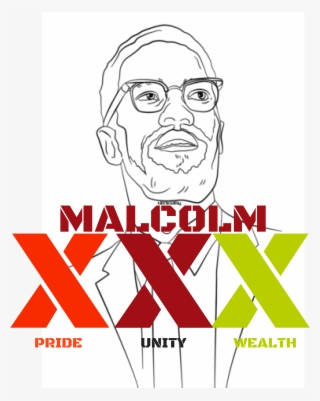 Malcolm X's Pride, Unity, & Wealth Short Sleeve T-shirt - Illustration