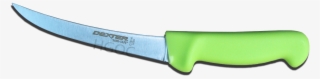 Dexter Russell Lime Green Sani Safe 6" Narrow Curved - Utility Knife