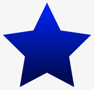 Iron Star Logo - Transparent Background Blue Star Clipart