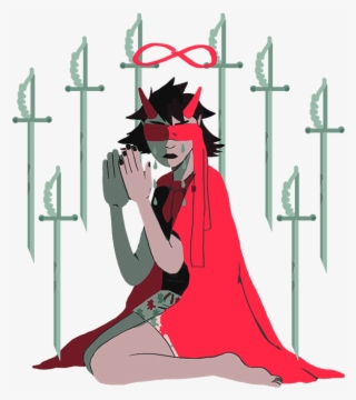 “8 Of Swords ” - Illustration