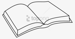 Free Png Download Book Outline Png Images Background - Simple Open Book  Drawing Transparent PNG - 850x447 - Free Download on NicePNG