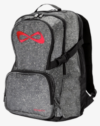 Sparkle Red Logo Backpack - Silver Purple Nfinity Backpack