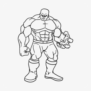 Cartoon Muscle Heroe Decal - Illustration