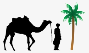Contact Info - Camel With Man Png