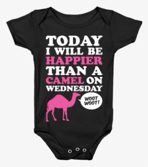Happier Than A Camel Baby Onesy - Anime Baby Shirts