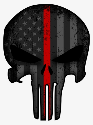 Punisher Thin Red Line Decal - Punisher Thin Red Line