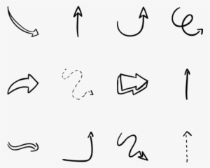 Drawn Arrows Png Download - Hand Drawn Icon Arrows Png