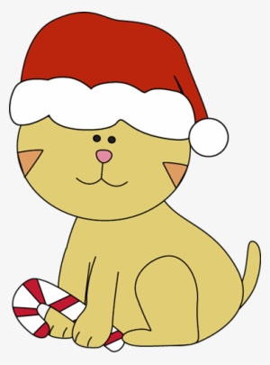 Christmas Cat Clipart - Clip Art