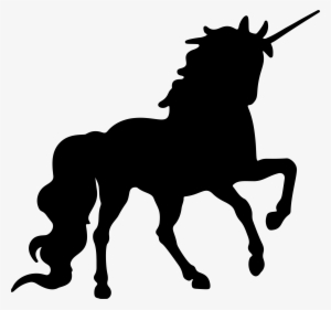 Unicorn Silhouette 7 Icons Png - Unicorn Silhouette Vector Free
