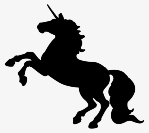horse silhouette rearing unicorn silhouette transparent png 671x600 free download on nicepng