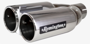 Remington Stainless Double Barrel Exhaust Tip - Remington Exhaust Tip