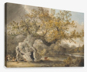 An Old Tree Canvas Print - Julius Caesar Ibbetson