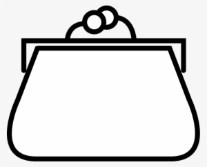 28 Collection Of Purse Drawing Png - Purse Black And White Clipart