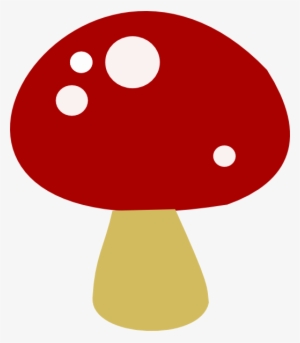 Red Mushroom Clip Art At Clker - Mushroom Clipart Png