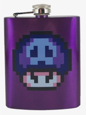 Super Mario Poison Mushroom Flask - Super Mario Poison Mushroom